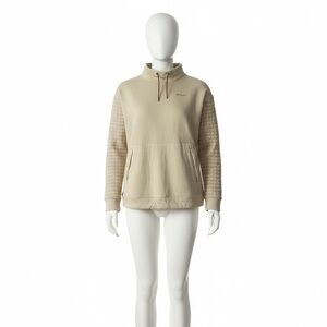 Columbia Beige Quilted Sleeve Pullover